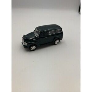 Kinsmart 1950 Chevrolet Suburban in Green Diecast 1/32 Scale Pull Back Power